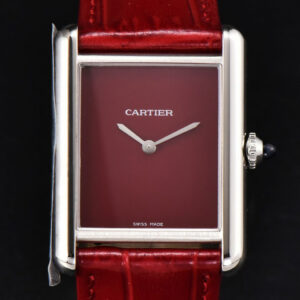 Tank Must Large 33.7×25.5mm K11F Red Dial Red Leather Strap Quartz