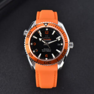 Planet Ocean 600m 42mm VSF Black Dial Orange Bezel Orange Rubber Strap A8500 - Image 3