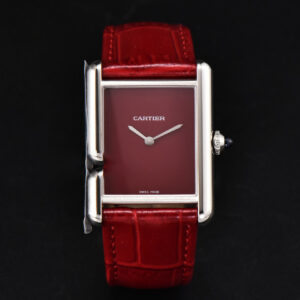 Tank Must Large 33.7×25.5mm K11F Red Dial Red Leather Strap Quartz - Image 11