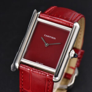 Tank Must Large 33.7×25.5mm K11F Red Dial Red Leather Strap Quartz - Image 12