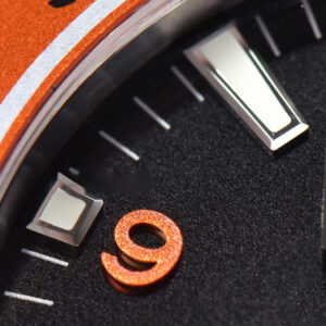 Planet Ocean 600m 42mm VSF Black Dial Orange Bezel Orange Rubber Strap A8500 - Image 6