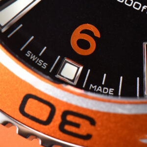 Planet Ocean 600m 42mm VSF Black Dial Orange Bezel Orange Rubber Strap A8500 - Image 8