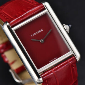 Tank Must Large 33.7×25.5mm K11F Red Dial Red Leather Strap Quartz - Image 17