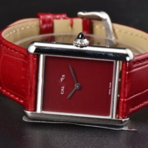 Tank Must Large 33.7×25.5mm K11F Red Dial Red Leather Strap Quartz - Image 18