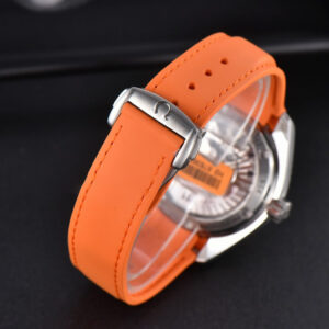 Planet Ocean 600m 42mm VSF Black Dial Orange Bezel Orange Rubber Strap A8500 - Image 14