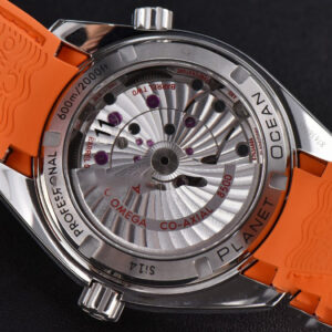Planet Ocean 600m 42mm VSF Black Dial Orange Bezel Orange Rubber Strap A8500 - Image 15