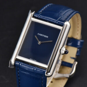 Tank Must Large 33.7×25.5mm K11F Blue Dial Blue Leather Strap Quartz - Image 12