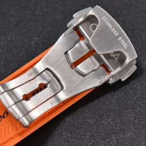 Planet Ocean 600m 42mm VSF Black Dial Orange Bezel Orange Rubber Strap A8500 - Image 21