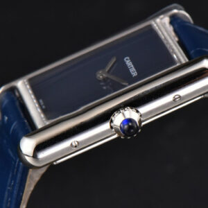 Tank Must Large 33.7×25.5mm K11F Blue Dial Blue Leather Strap Quartz - Image 16