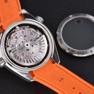 Planet Ocean 600m 42mm VSF Black Dial Orange Bezel Orange Rubber Strap A8500 - Image 22