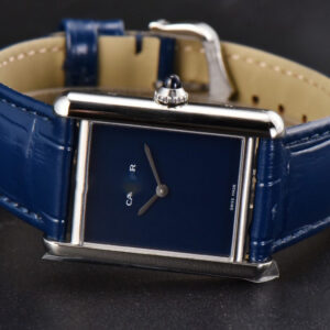 Tank Must Large 33.7×25.5mm K11F Blue Dial Blue Leather Strap Quartz - Image 17