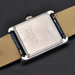 Tank Must Large 33.7×25.5mm K11F Blue Dial Blue Leather Strap Quartz - Image 25