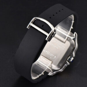 Santos Large 40mm YG/SS GF White Dial Black Rubber Strap MIYOTA 9015 - Image 23