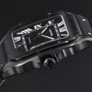 Santos Large 40mm PVD GF Black Dial Black Rubber Strap MIYOTA 9015 - Image 18
