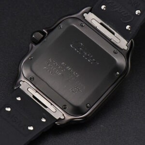 Santos Large 40mm PVD GF Black Dial Black Rubber Strap MIYOTA 9015 - Image 24