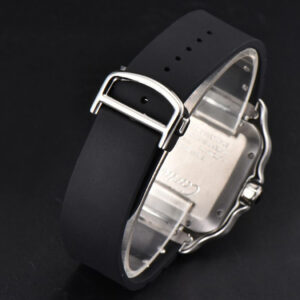 Santos Large 40mm GF White Dial Black Rubber Strap MIYOTA 9015 - Image 13