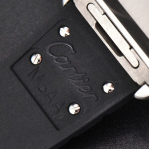 Santos Large 40mm GF White Dial Black Rubber Strap MIYOTA 9015 - Image 15