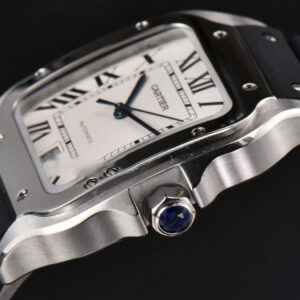 Santos Large 40mm GF White Dial Black Rubber Strap MIYOTA 9015 - Image 23