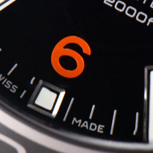 Planet Ocean 600m 42mm VSF Black Dial Orange Marker Rubber Strap A8500 - Image 9
