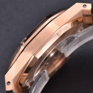 Royal Oak 15400 RG JF Black Dial Black Leather Strap V5 MY9015 - Image 12
