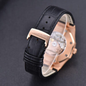 Royal Oak 15400 RG JF Black Dial Black Leather Strap V5 MY9015 - Image 13