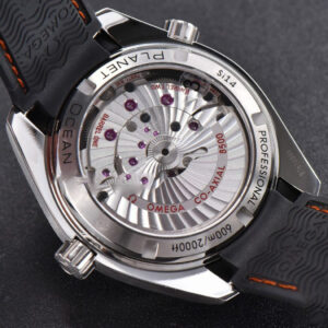 Planet Ocean 600m 42mm VSF Black Dial Orange Marker Rubber Strap A8500 - Image 22
