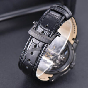 Excalibur Spider BBRF 47mm Skeleton Dial Black Leather Strap Flying Tourbillon Manual Wind - Image 7