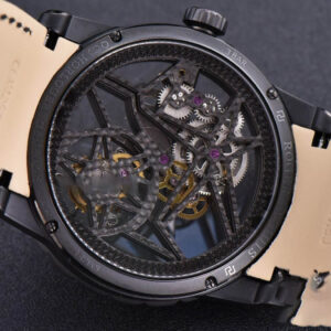 Excalibur Spider BBRF 47mm Skeleton Dial Black Leather Strap Flying Tourbillon Manual Wind - Image 12