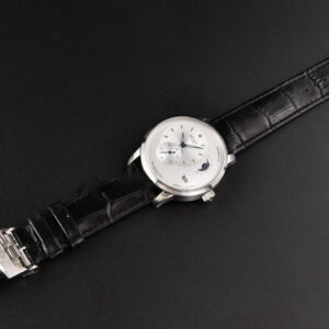 Panomatic Lunar 40mm APSF White Dial Black Leather Strap A23J - Image 26