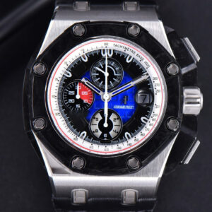 Royal Oak Offshore Grand Prix 44mm JF Real Forge Carbon Parts Blue Dial Leather Strap V3 A3126