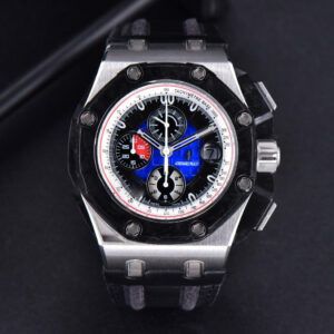 Royal Oak Offshore Grand Prix 44mm JF Real Forge Carbon Parts Blue Dial Leather Strap V3 A3126 - Image 4