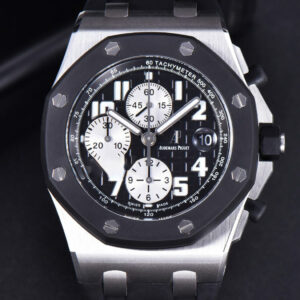 Royal Oak Offshore 25940SK 42mm JF Rubberclad Black/Silver Dial Rubber Strap A7750