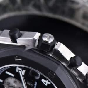 Royal Oak Offshore 25940SK 42mm JF Rubberclad Black/Silver Dial Rubber Strap A7750 - Image 14