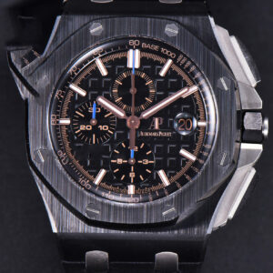 Royal Oak Offshore 26405CE 44mm RG JF Black Dial RG Marker Black Rubber Strap A3126 V2