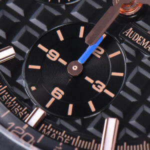 Royal Oak Offshore 26405CE 44mm RG JF Black Dial RG Marker Black Rubber Strap A3126 V2 - Image 7