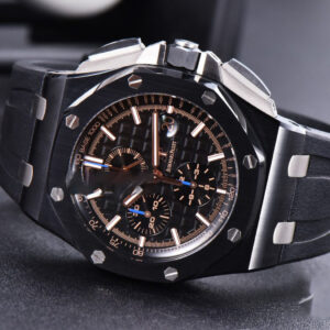 Royal Oak Offshore 26405CE 44mm RG JF Black Dial RG Marker Black Rubber Strap A3126 V2 - Image 13