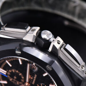 Royal Oak Offshore 26405CE 44mm RG JF Black Dial RG Marker Black Rubber Strap A3126 V2 - Image 14