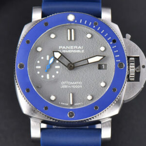 PAM959 Submersible VSF 42mm Black Dial Blue Bezel Rubber Strap Asia XXXIV
