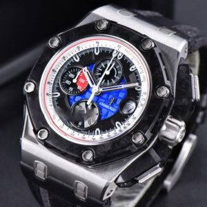 Royal Oak Offshore Grand Prix 44mm JF Real Forge Carbon Parts Blue Dial Leather Strap V3 A3126 - Image 8