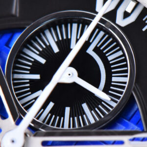 Royal Oak Offshore Grand Prix 44mm JF Real Forge Carbon Parts Blue Dial Leather Strap V3 A3126 - Image 9
