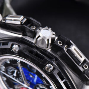 Royal Oak Offshore Grand Prix 44mm JF Real Forge Carbon Parts Blue Dial Leather Strap V3 A3126 - Image 18