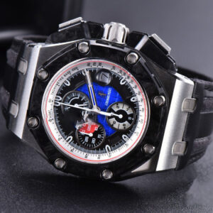 Royal Oak Offshore Grand Prix 44mm JF Real Forge Carbon Parts Blue Dial Leather Strap V3 A3126 - Image 19