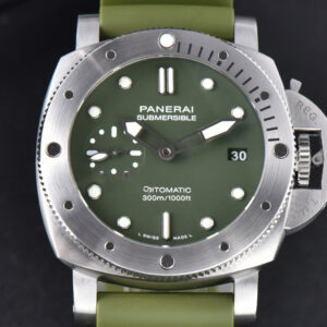 PAM1055 Luminor Verde Milit VSF 42mm Green Dial Rubber Strap P900