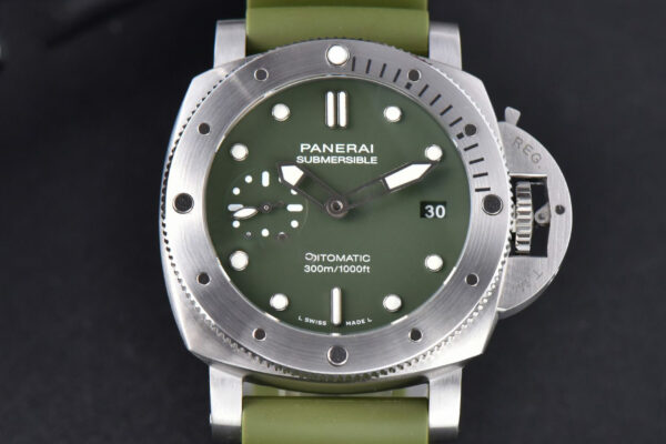 PAM1055 Luminor Verde Milit VSF 42mm Green Dial Rubber Strap P900