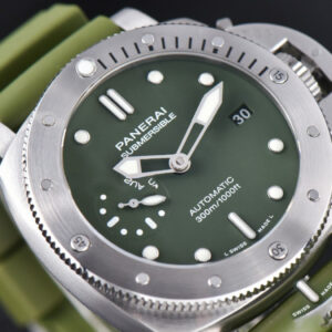 PAM1055 Luminor Verde Milit VSF 42mm Green Dial Rubber Strap P900 - Image 7