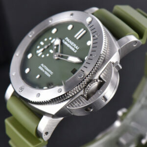 PAM1055 Luminor Verde Milit VSF 42mm Green Dial Rubber Strap P900 - Image 8