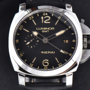 PAM531 “Q” Luminor GMT VSF 44mm Black Dial Leather Strap P9003