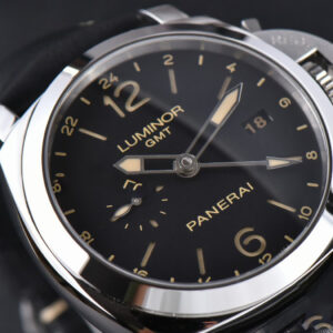 PAM531 “Q” Luminor GMT VSF 44mm Black Dial Leather Strap P9003 - Image 8