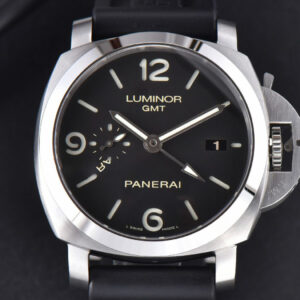 PAM320 Luminor Marina GMT VSF 44mm Black Dial Rubber Strap P9001