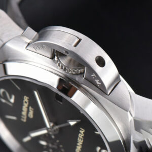 PAM320 Luminor Marina GMT VSF 44mm Black Dial Rubber Strap P9001 - Image 7